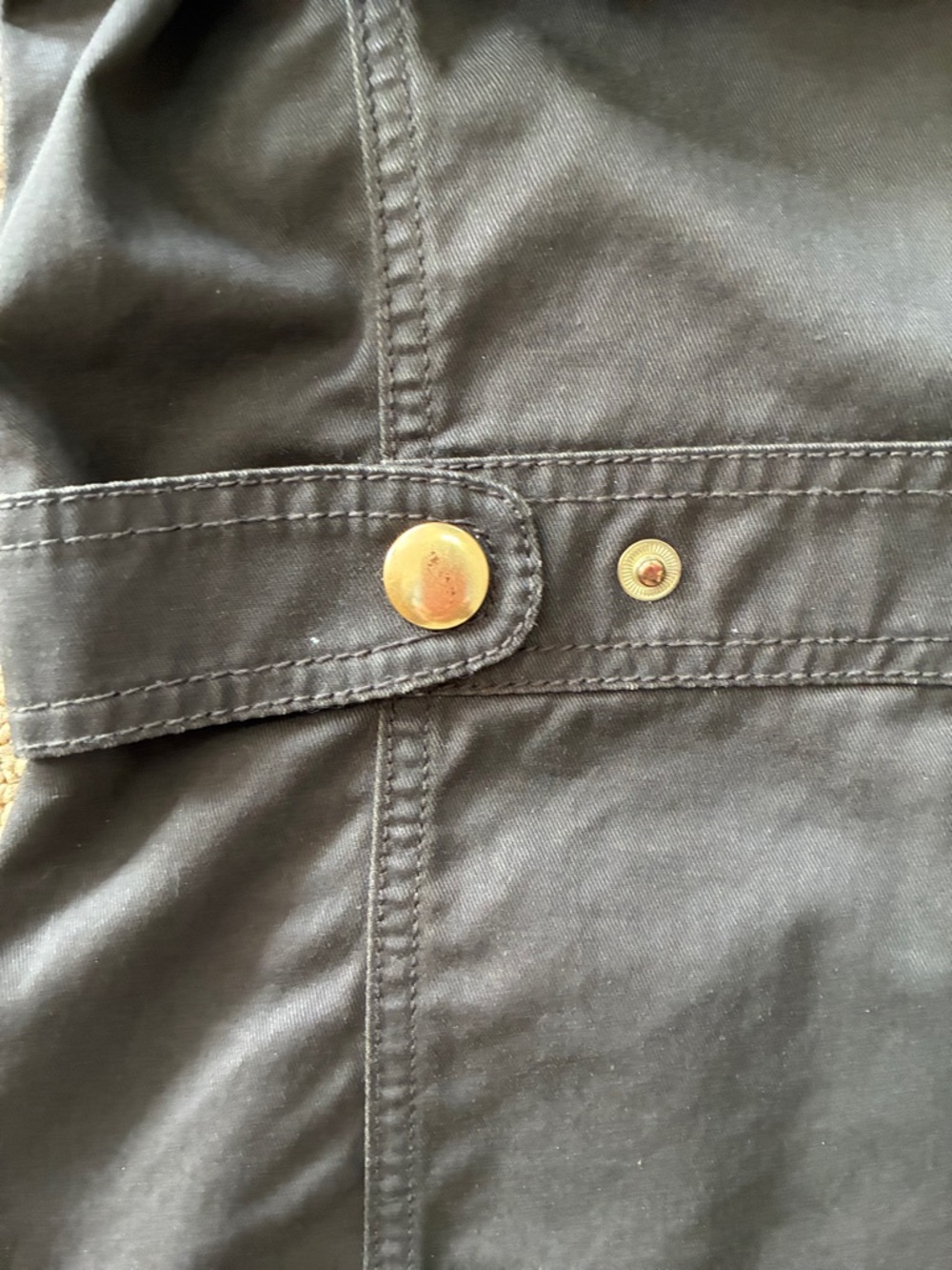 J. Crew Relaxed Boyfriend Field Jacket Olive Green Jacket Sz. Medium - Picture 10 of 12